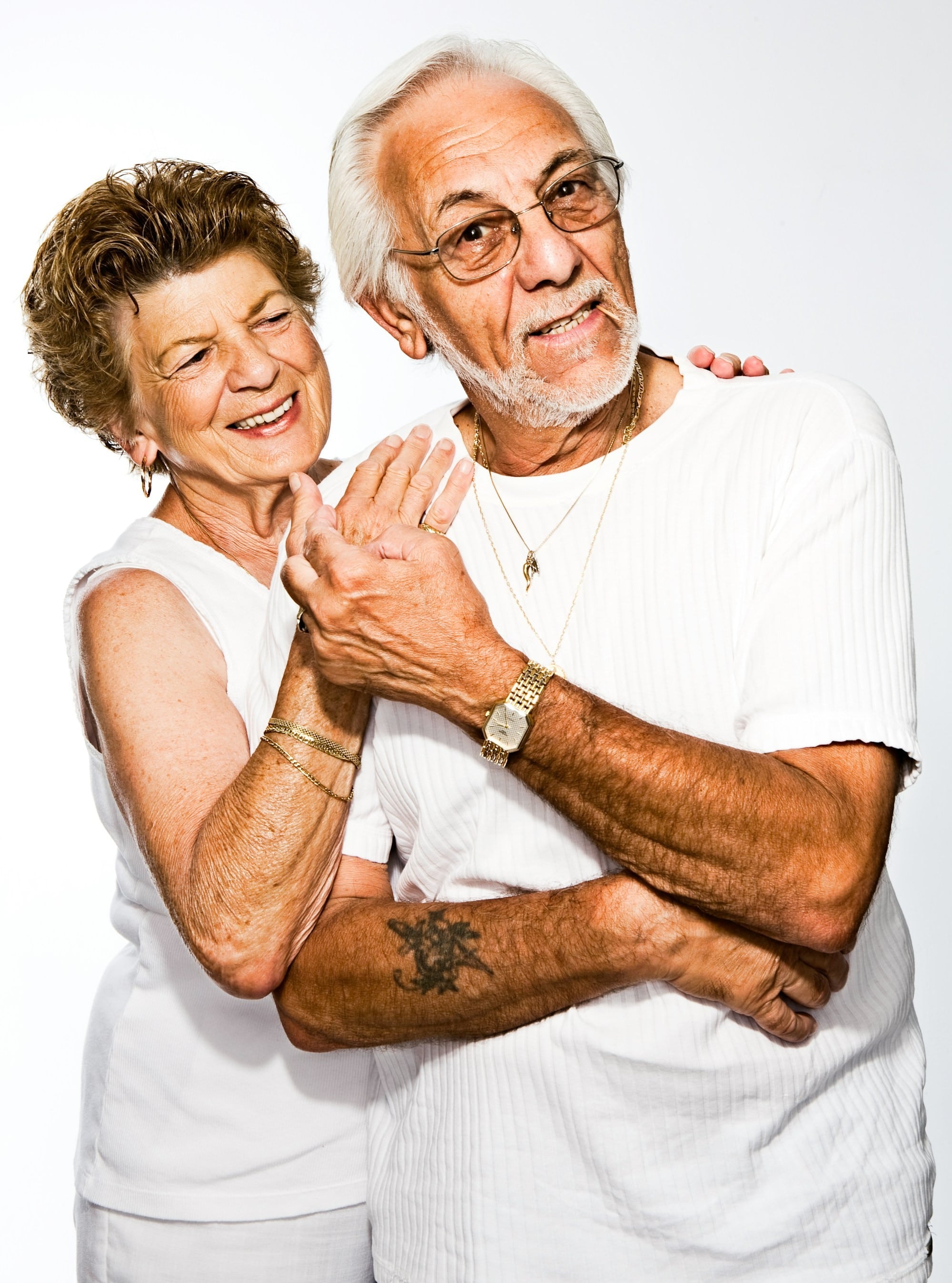 Elder couple bonding.