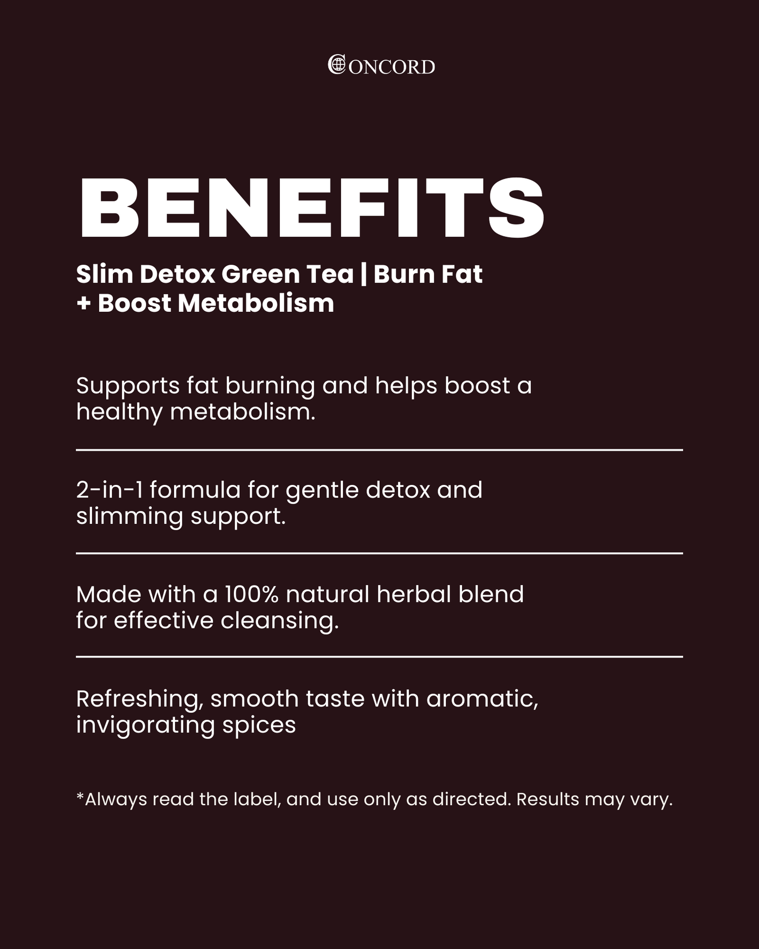Slim Detox Green Tea | Burn Fat + Boost Metabolism