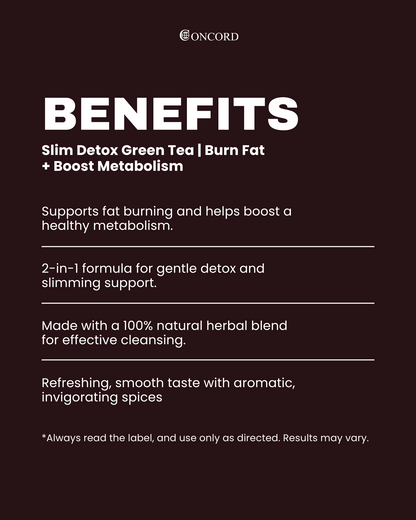 Slim Detox Green Tea | Burn Fat + Boost Metabolism